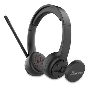 MediaRange Bluetooth ENC Stereo Headset 400mAh Akku schwarz