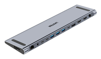 UNITEK 4K KVM DOCKING STATION, USB-C, HDMI WITH STAND