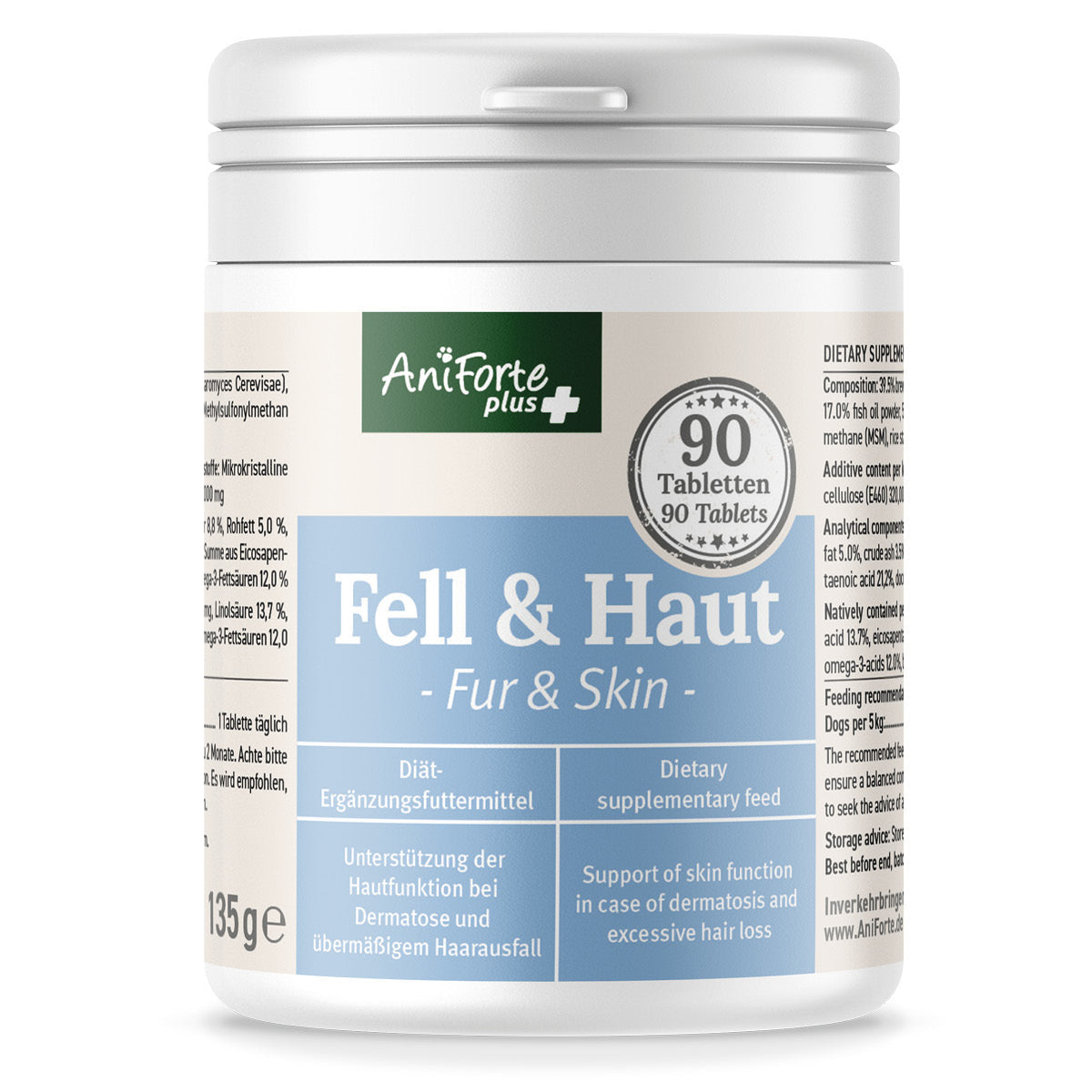 ANIFORTE Skin and coat - supplements for dogs - 90 tablets