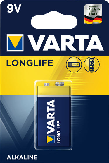 1 Varta Longlife 9V-Block     k 6 LR 61