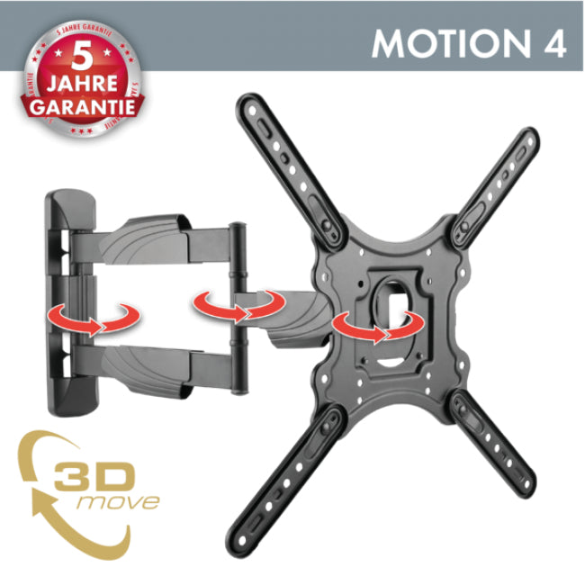 Schwaiger TV Wall Mount MOTION 4 23"-75" 35KG 3 Joints