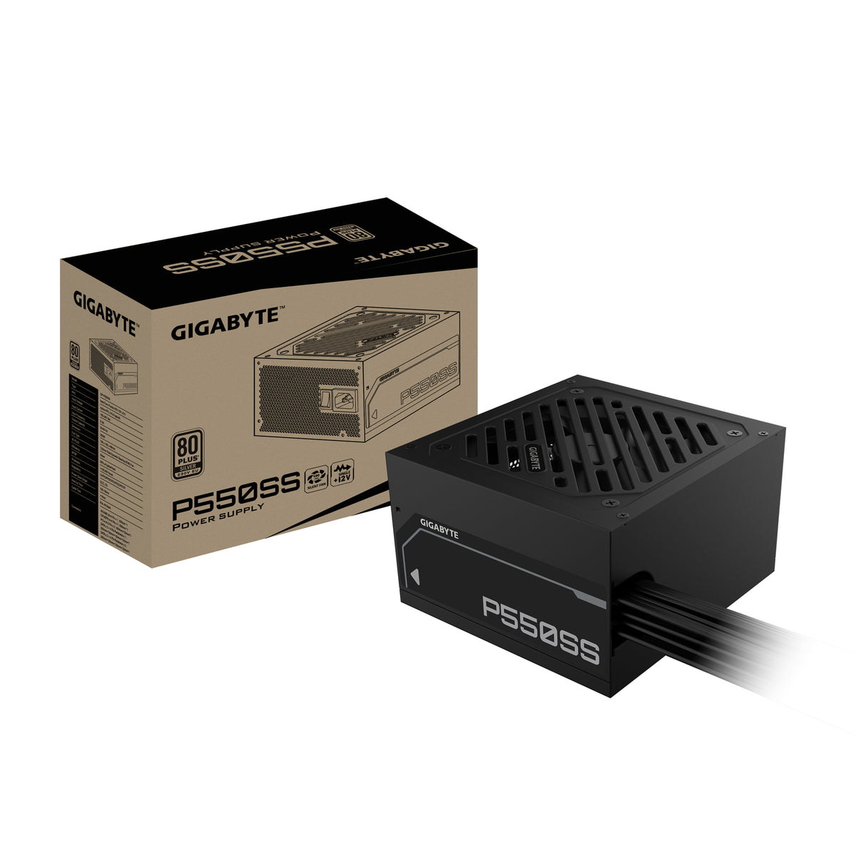 GIGABYTE P550SS Power Supply Unit 550W 20+4 pin ATX Black