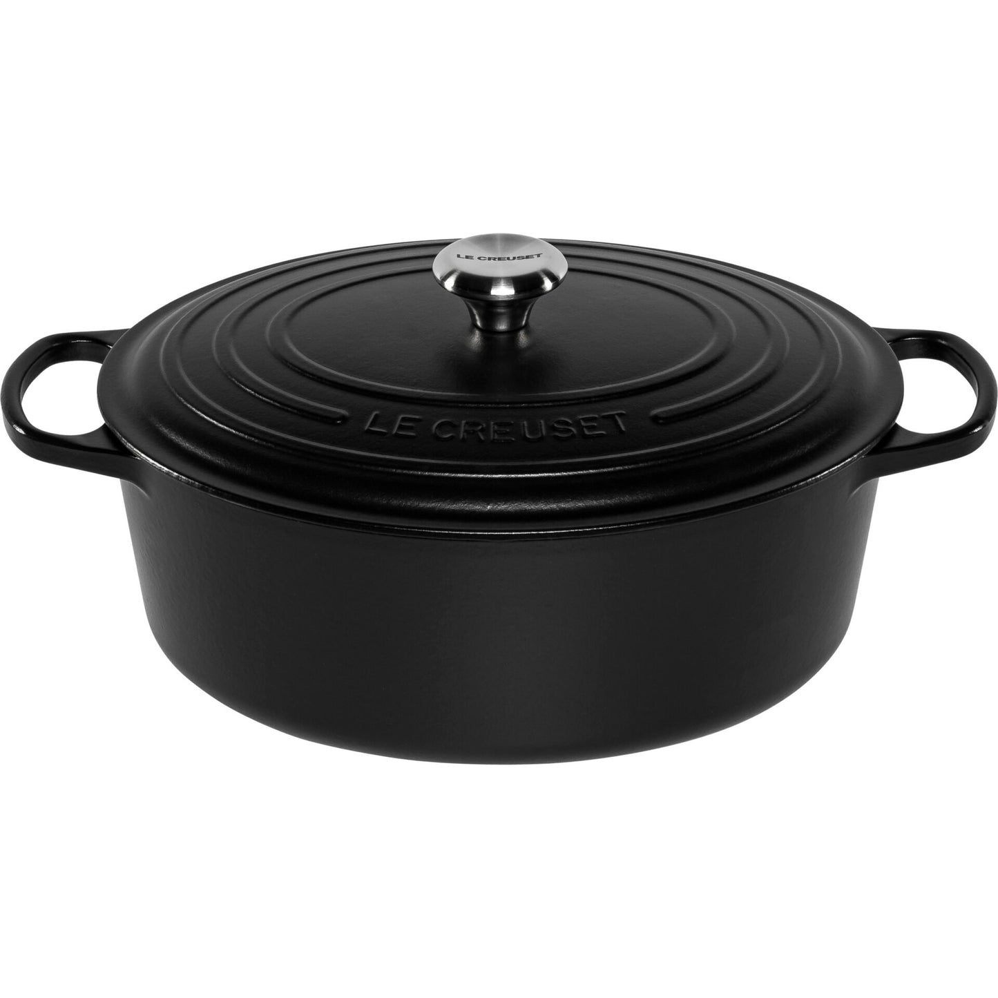 Le Creuset Signature Οβάλ Ταψί Ψησίματος Μαύρο 33 εκ