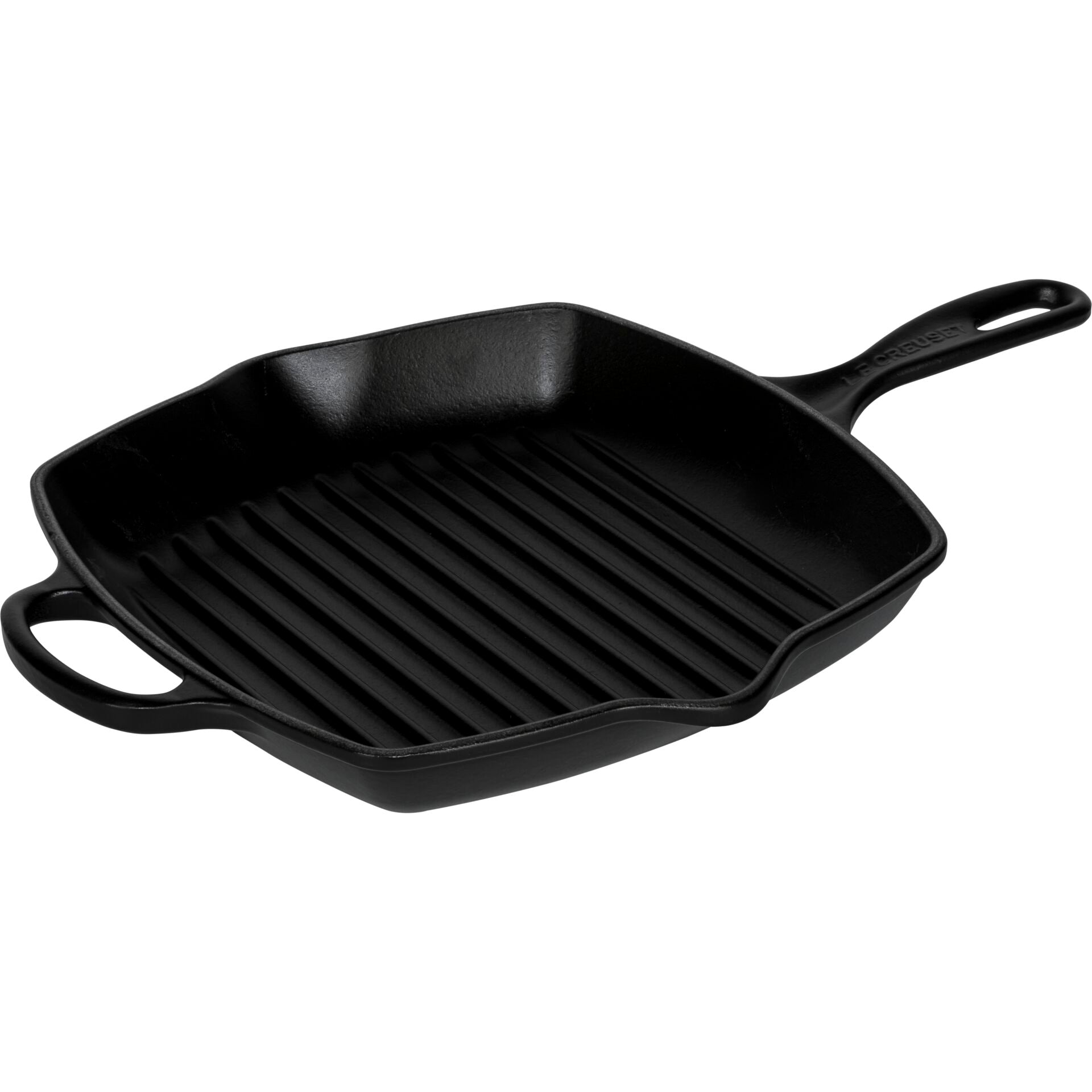 Τετράγωνο Μαντεμένιο Τηγάνι Ψησίματος Le Creuset Μαύρο 26 εκ