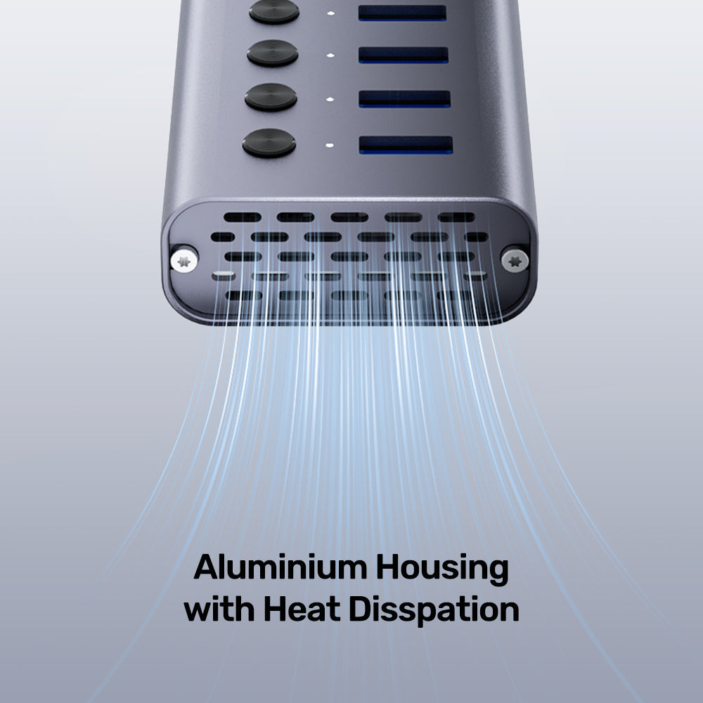 USB-A 3.0 5 Gbps hub with 7-in-1 switch Unitek H1314A01-EU