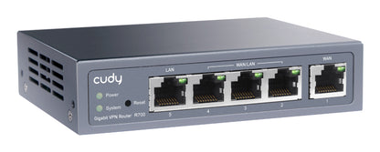 Cudy Gigabit Πολυ-Διασύνδεσμος VPN Δρομολογητής ενσύρματος Δρομολογητής Ταχείας Ethernet, Gigabit Ethernet Γκρι