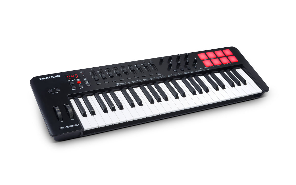 M-AUDIO Oxygen 49 (MKV) πληκτρολόγιο MIDI με 49 πλήκτρα USB σε μαύρο χρώμα