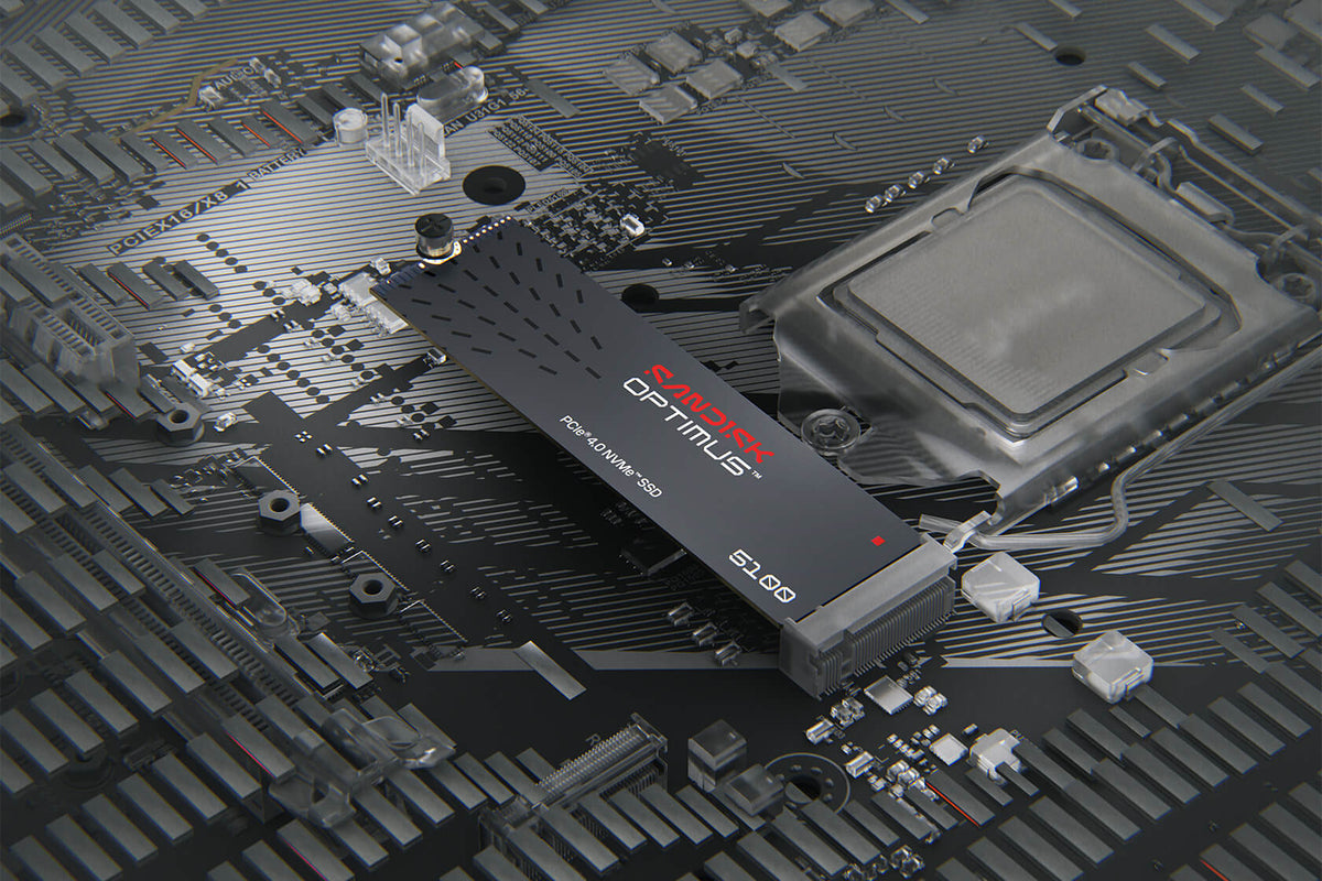 Sandisk Optimus 5100 1 TB (schwarz, PCIe 4.0 x4, NVMe M.2 2280)