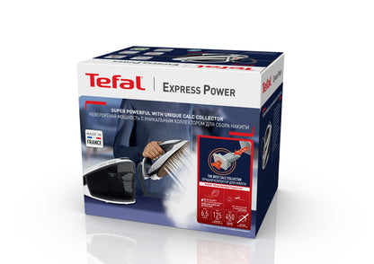 Tefal Express Power SV8130 2800 W 1.8 L Durilium AirGlide Autoclean Soleplate Iron in Black and White