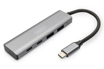 DIGITUS USB-C-Hub  4-Port 3.1 ->2xUSB A 2xUSB C int.Kabel