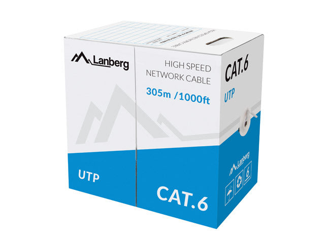 LANBERG CABLE FTP CAT.5E 305M CU WIRE GREY