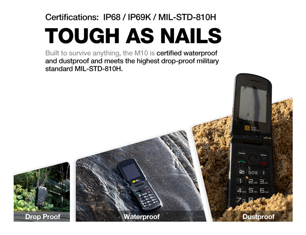 AGM M10 Klapper (4G) Rugged