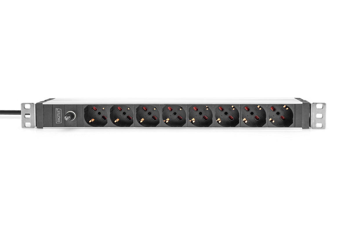 DIGITUS 8-Fach Steckdosenleiste 1HE PDU, IEC C14 St. IT