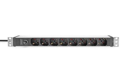 DIGITUS 8-Fach Steckdosenleiste 1HE PDU, IEC C14 St. IT
