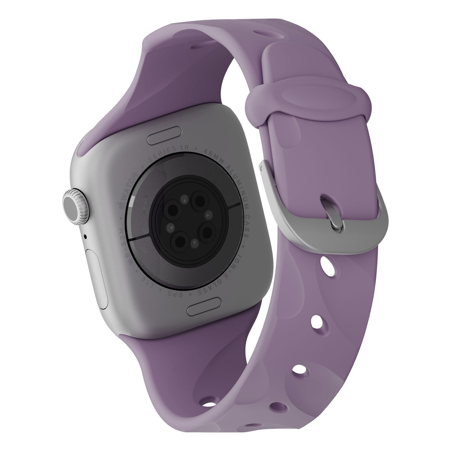 Decoded Silicone Ares Splice Strap for 40mm and 42mm Apple Watch - Purple Haze