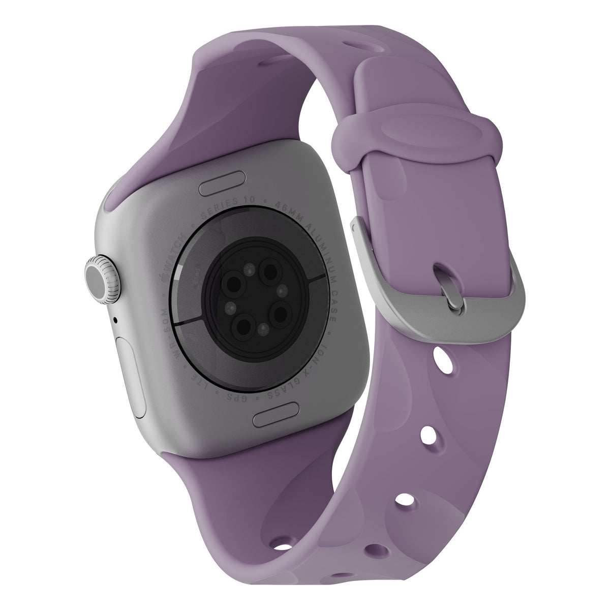 Decoded Silicone Ares Splice Strap for 40mm and 42mm Apple Watch - Purple Haze
