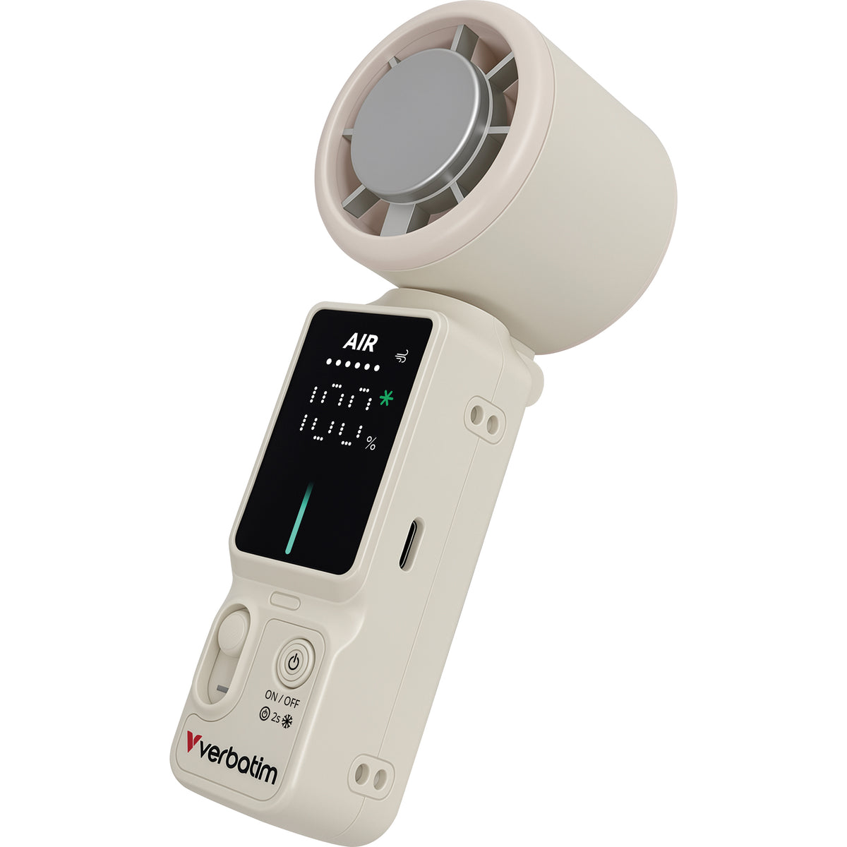 Verbatim Cool'n'Go Ice Touch Mini Handheld Fan wh./sil. 32348