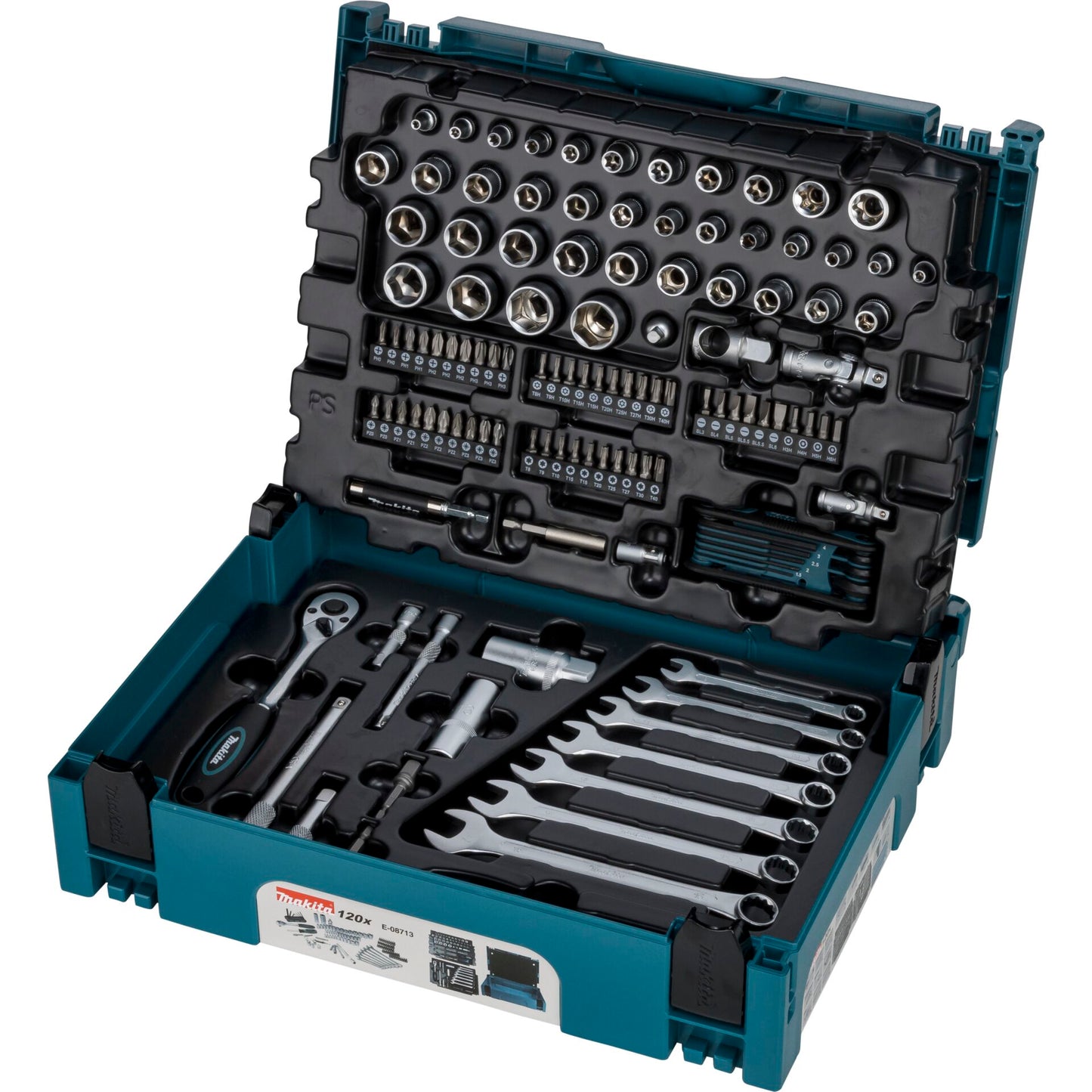 Σετ Εργαλείων Makita E-08713 120 τεμαχίων. MAKPAC