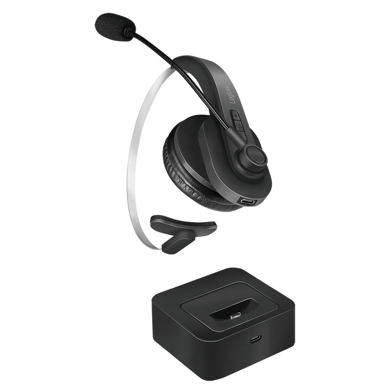Logilink Bluetooth Headset Mono m.headband & charging stand