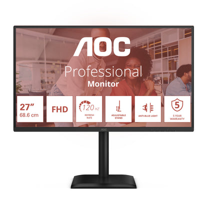 AOC 68,6cm (27") 27E4U 16:09 VGA+HDMI+DP+USB IPS μαύρο