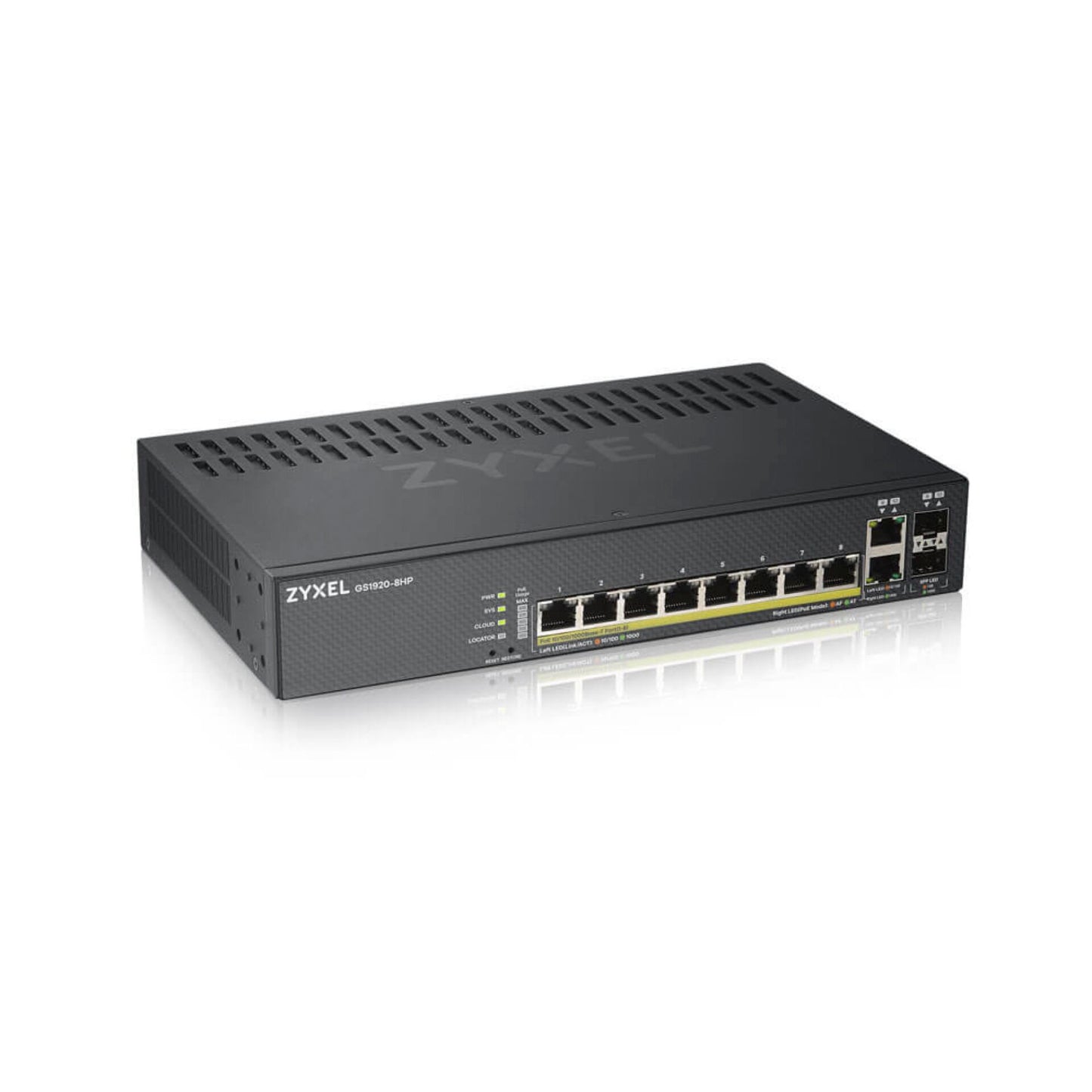 Zyxel GS1920-8HPv2 10-Port Smart Managed Gigabit Switch