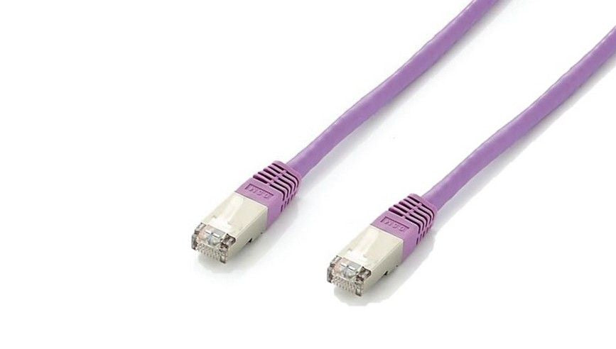 Equip Patchkabel Cat6A Plat.S/FTP 2xRJ45 15.00m    lila LSZH Polybeutel