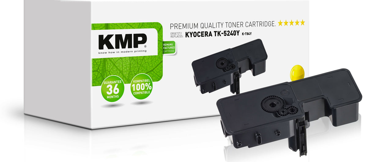 KMP Toner Kyocera TK-5240Y / TK5240Y Yellow 3000 S. K-T84Y Remanufactured