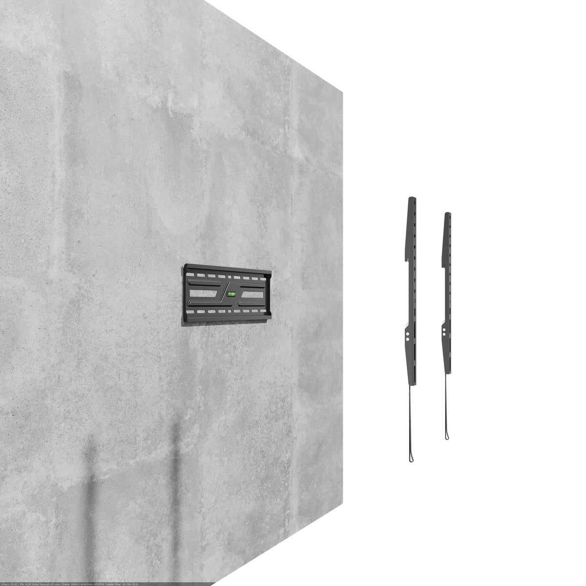 Gembird WM-75F-02 TV wall mount (fixed), 32”-75”, black