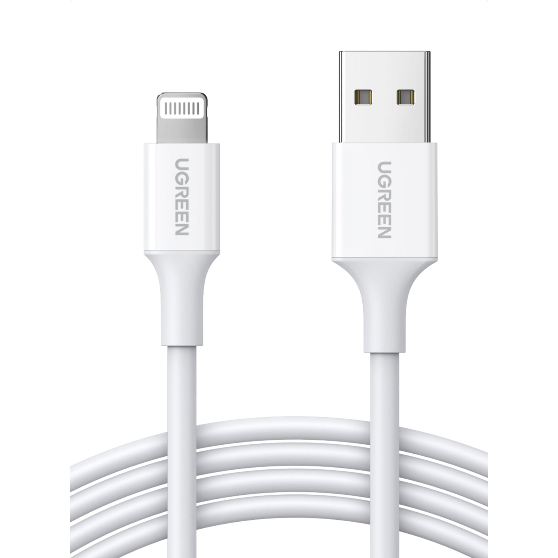 UGREEN Καλώδιο Lightning σε USB-A 2.0 1μ λευκό