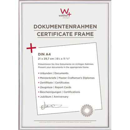 Walther New Lifestyle 21x29,7 Ρητίνη Ασημί DIN A4 KV130S