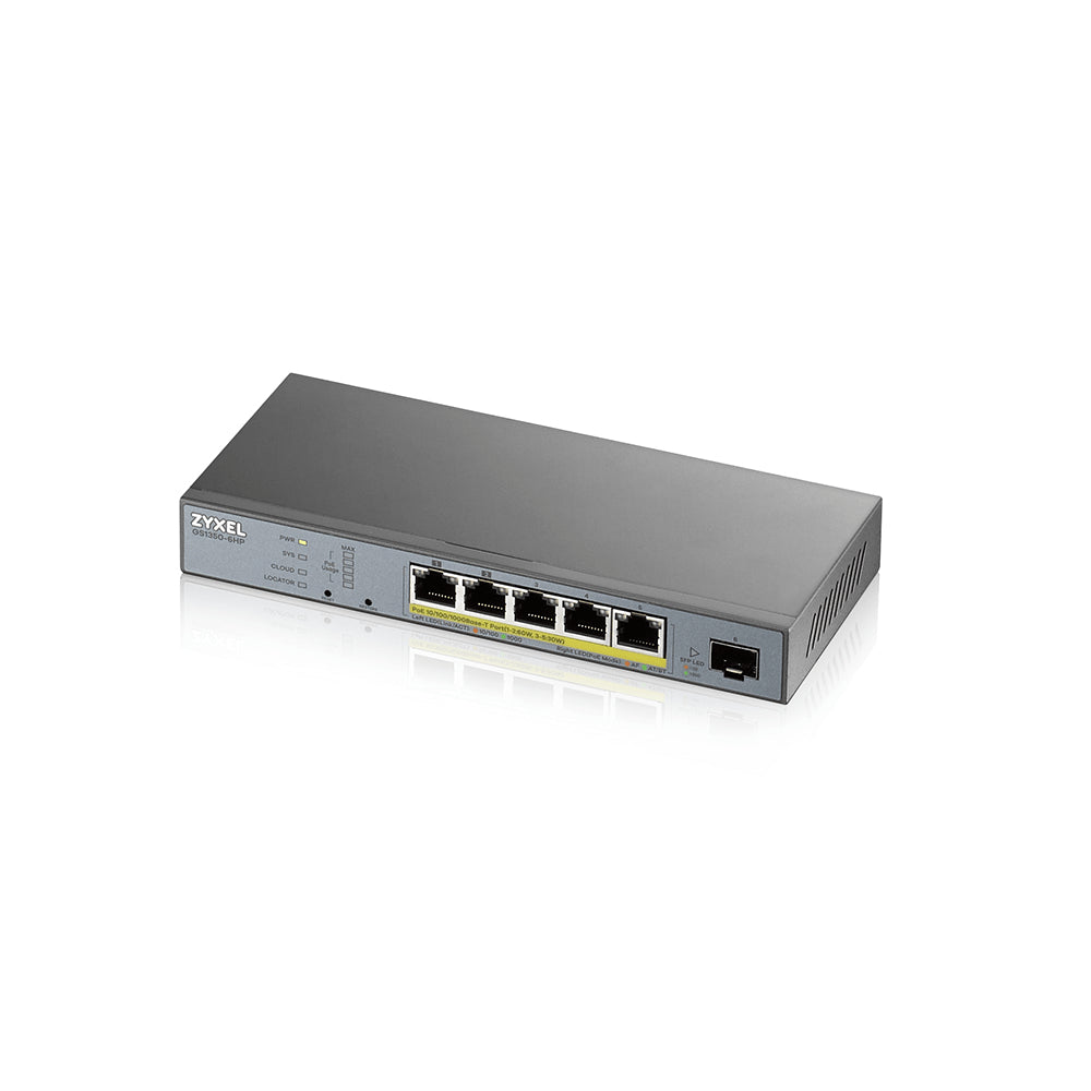 Zyxel GS1350-6HP-EU0101F Διαχειρίσιμος Μεταγωγέας L2 Gigabit Ethernet PoE