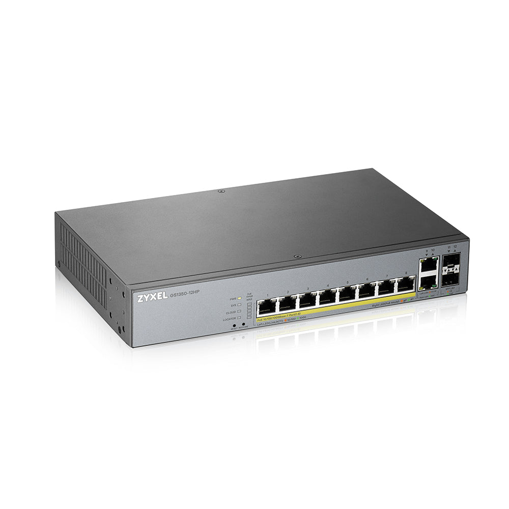 Zyxel GS1350-12HP-EU0101F Διαχειρίσιμος Μεταγωγέας L2 Gigabit Ethernet PoE