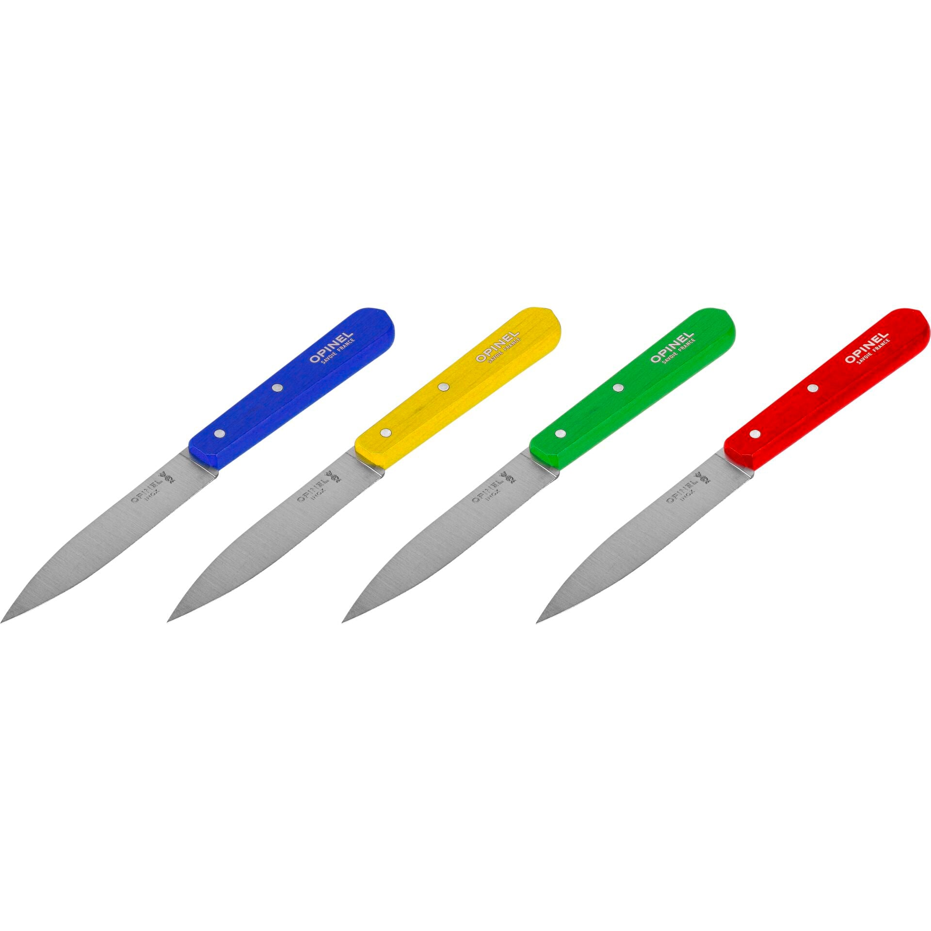 Opinel Office Knife Set No. 112, 4-Piece Colored Set