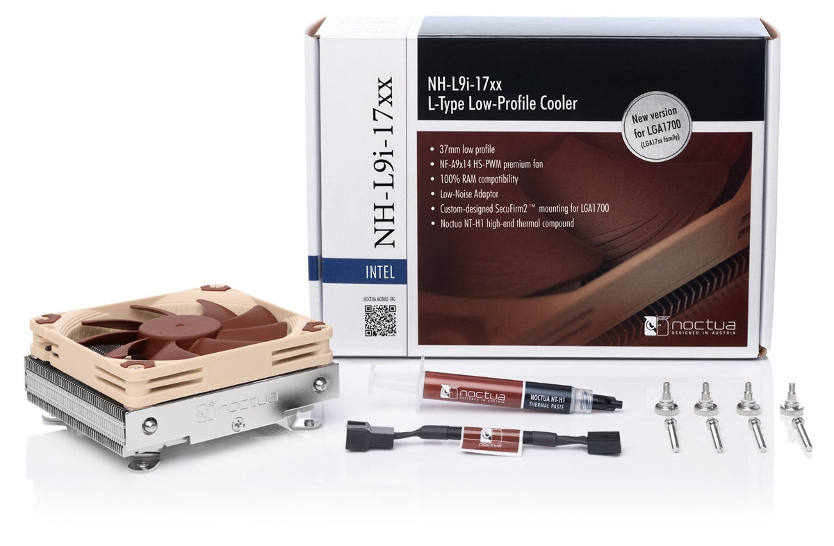 Ψύκτρα Noctua NH-L9i για Επεξεργαστές 17xx, 9,2 εκ., Μπεζ και Καφέ, 1 τεμάχιο