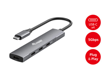 Equip 4-Port USB-C3.2-Hub->4xUSB-C 3.2                 5Gbps