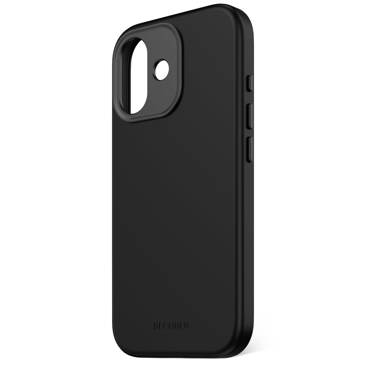 Decoded Antimicrobial Silicone Back Cover for iPhone 17 in Phantom Black