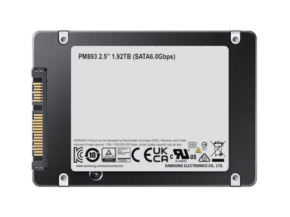 Samsung PM893 Datacenter SSD 1.92 TB (black, SATA 6 Gb/s, 2.5", internal)