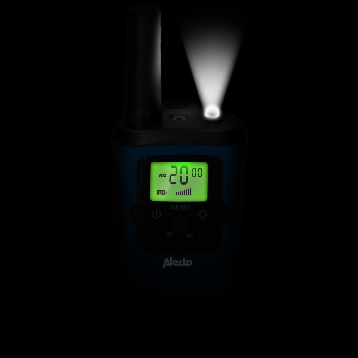 Alecto Walkie Talkie Set of 2, range 7 km, blue/black