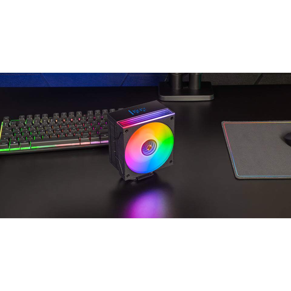 Ψύκτρα Επεξεργαστή Mars Gaming MCPU-LCD με Αερόψυξη 12 εκ. Μαύρη 1 τεμ.
