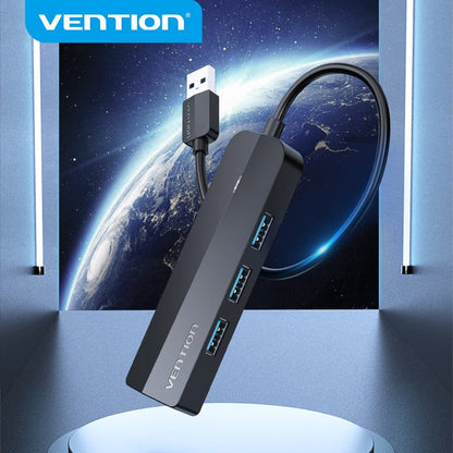 Hub 5w1 Vention USB 3.0 + adapter Gigabit Ethernet