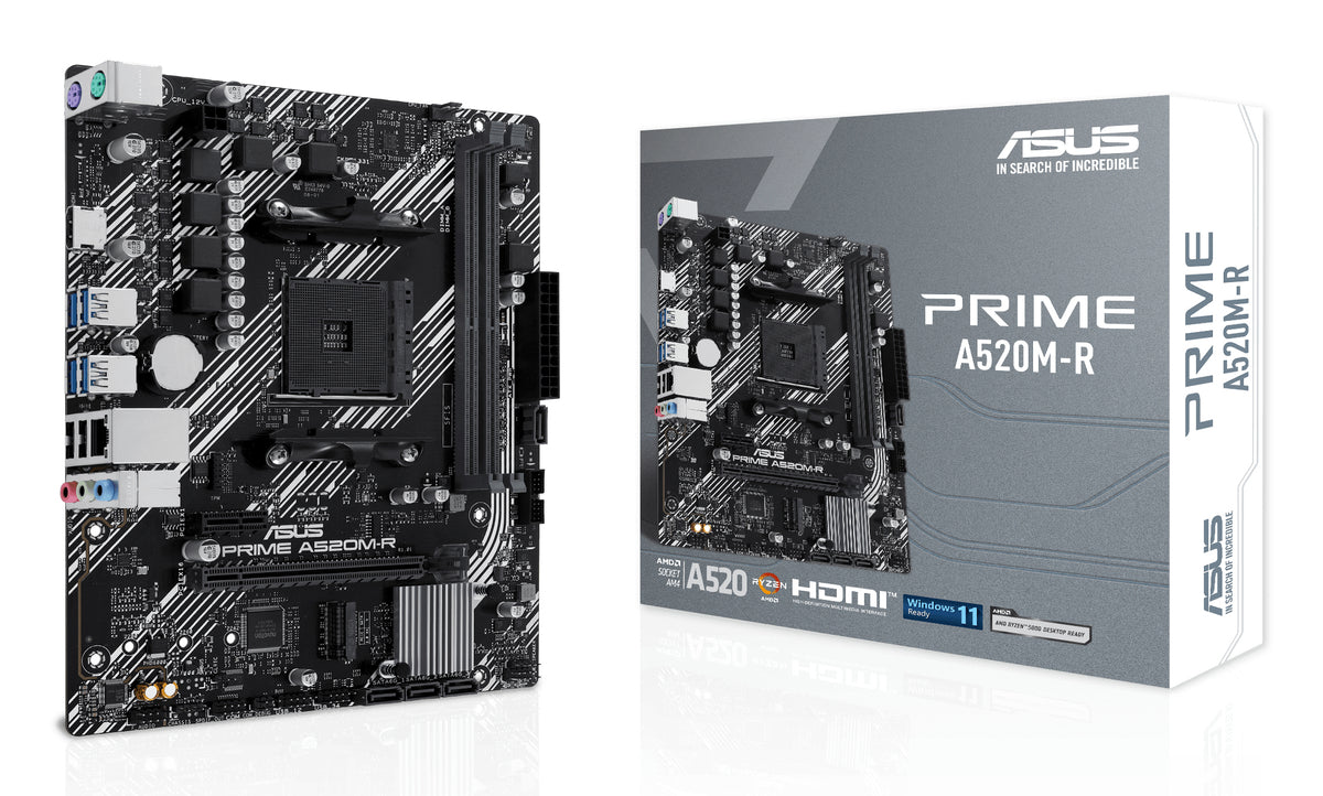 MB ASUS PRIME A520M-R (AMD, AM4, DDR4, mATX)