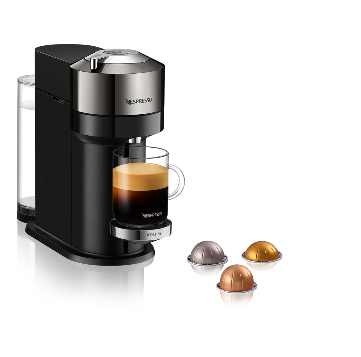 Krups Nespresso Vertuo Next Deluxe XN910C (black/chrome)