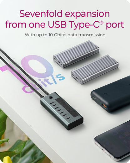 Hub  7-Port IcyBox Hub USB 3.2 Gen 2 Type-C retail