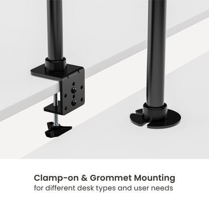 Equip Table Mount 17"–32" / 1 TFT 360° 20 kg, Black