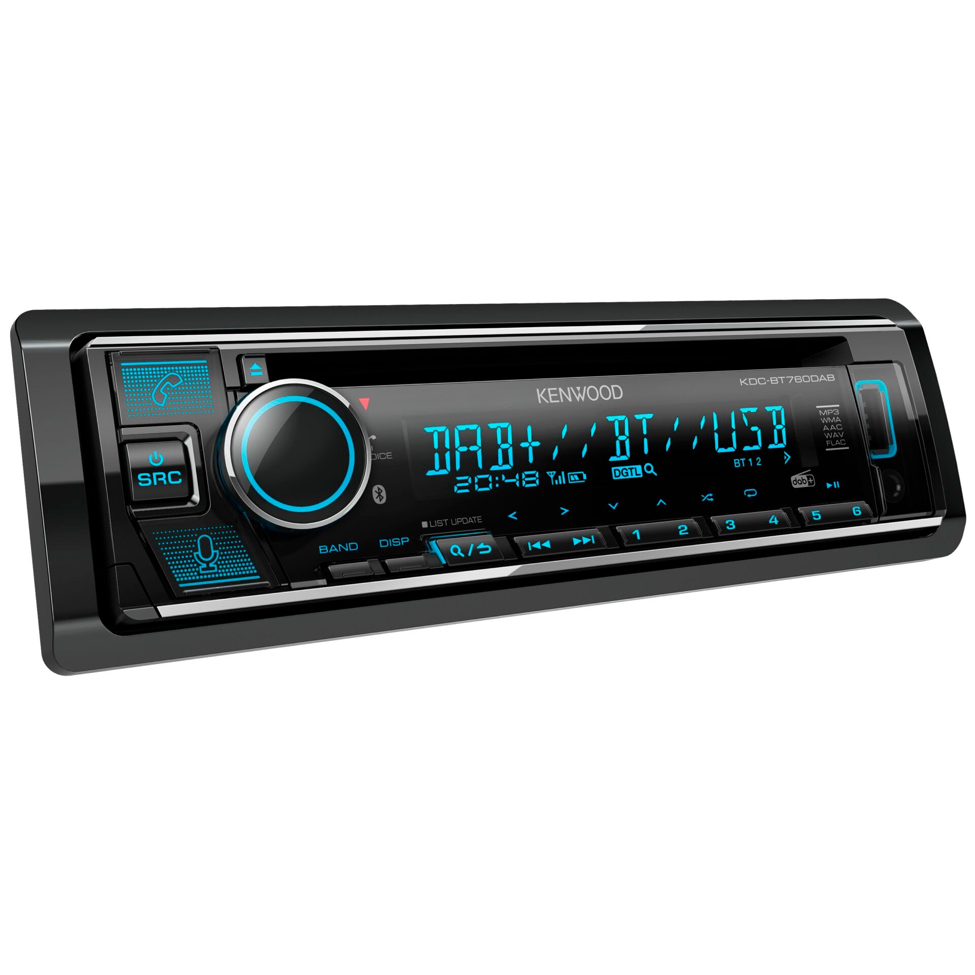 Kenwood KDC-BT760DAB Car Stereo Receiver with Bluetooth and DAB Radio