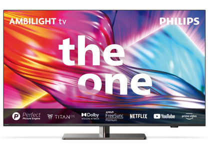 The One 55PUS8949/12 (139 cm (55 Zoll), anthrazit/chrom, UltraHD/4K, WLAN, Ambilight, Dolby Vision, HDR, 120Hz Panel)