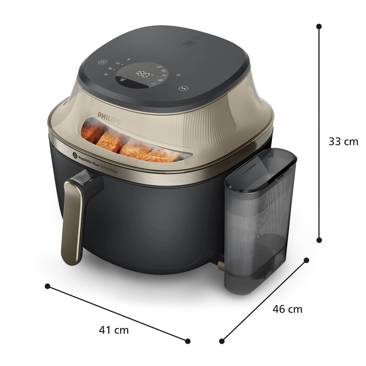 Philips Airfryer NA543/00 7.2L 2000W Black Gold