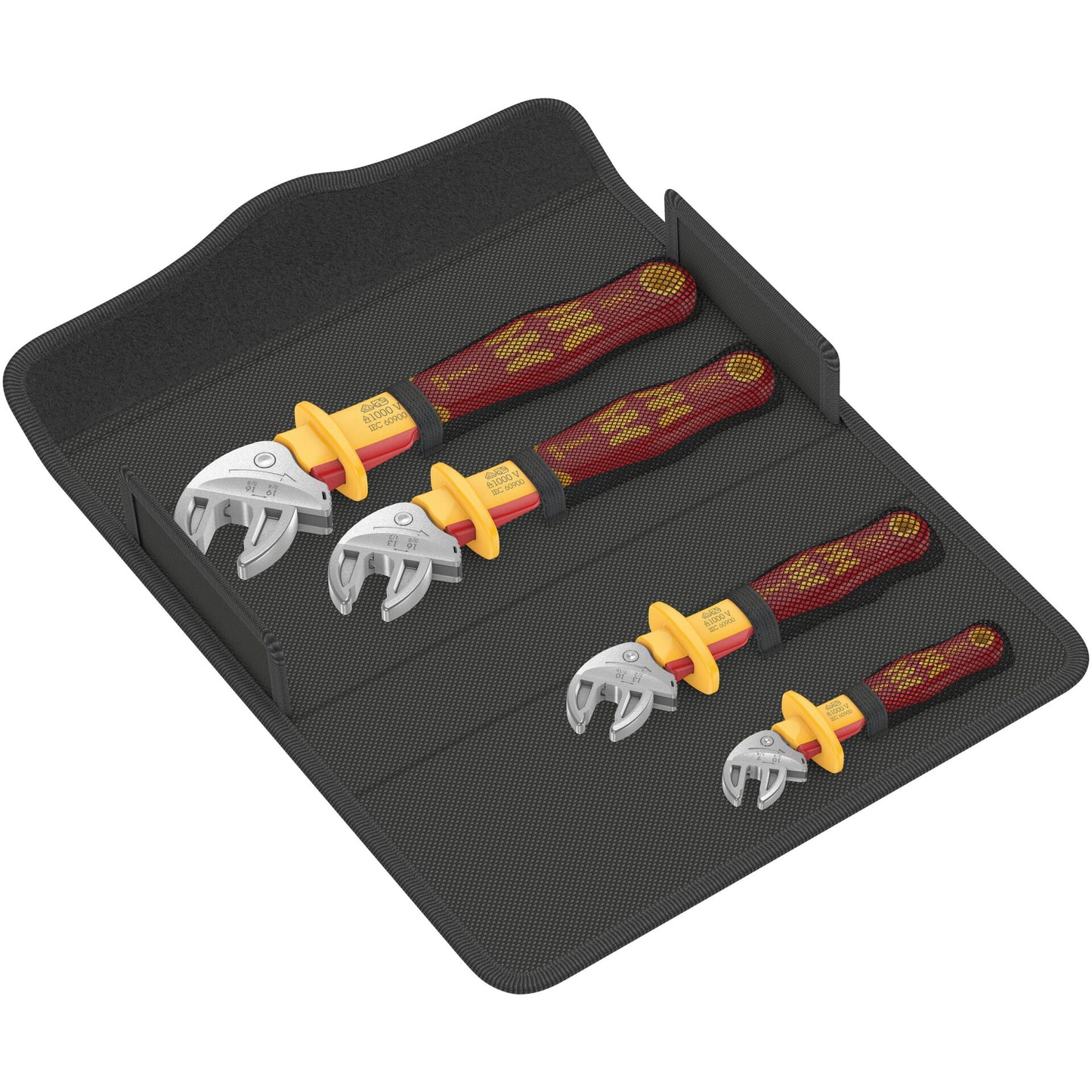 Wera 6004 Joker VDE 4-Piece Insulated Spanner Set