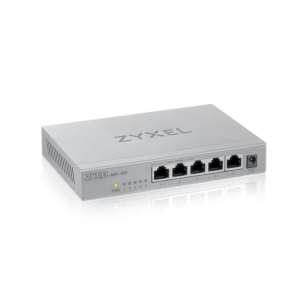 Zyxel XMG-105 Unmanaged 2.5G Ethernet (100/1000/2500) Grey
