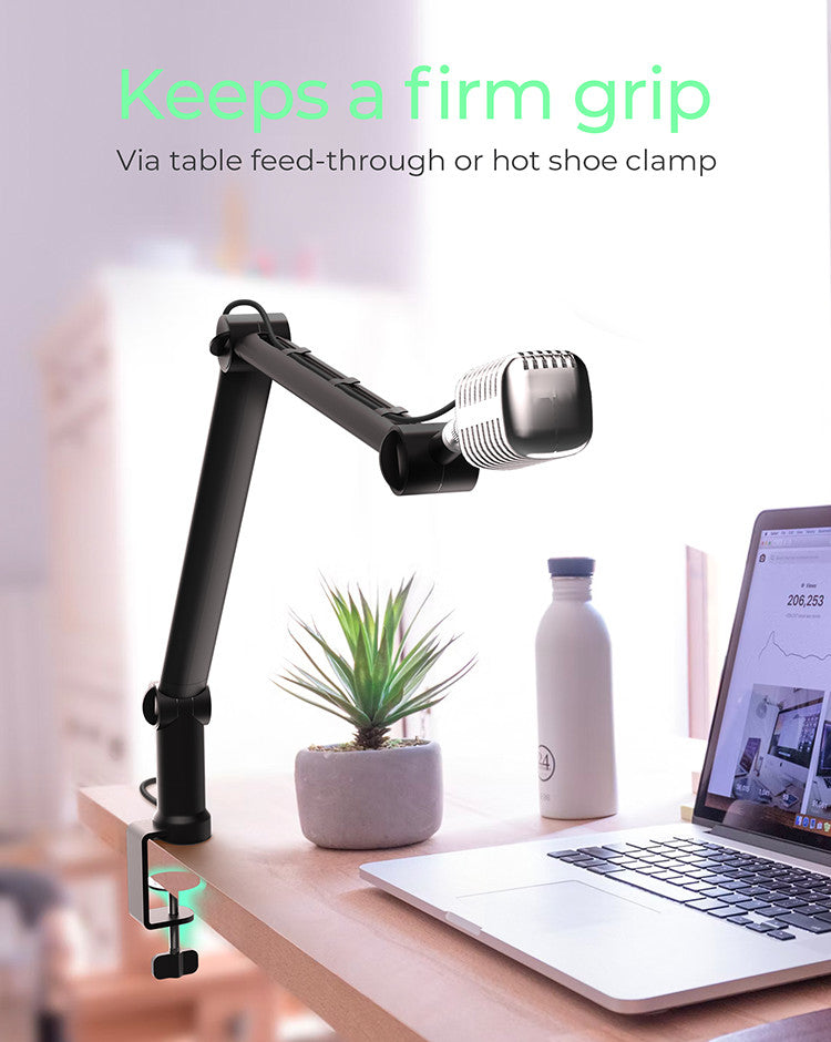 IcyBox Professional Microphone Arm with Desk Clamp